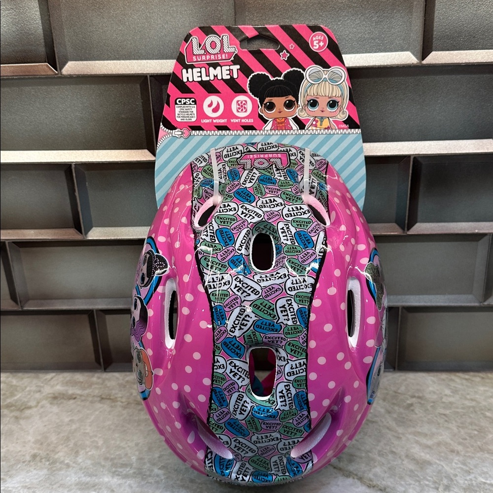 L.O.L. Surprise! Pink and Blue Kids Helmet